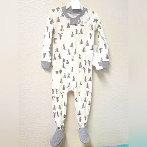 Burt's Bees Cream and Gray Onesie
